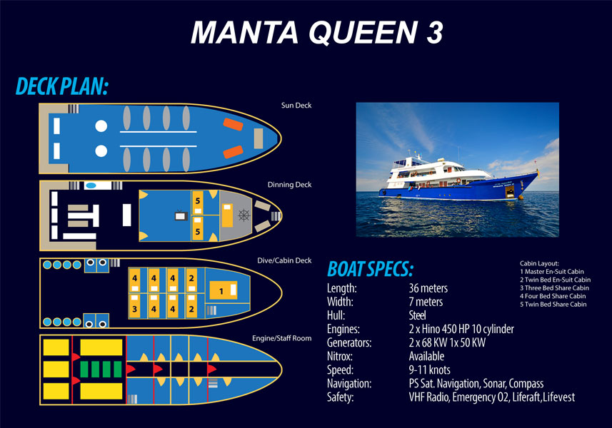 Agencement du Manta queen3 Agencement du Manta queen3