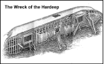 hardeep ship wreck on the seabed near samaesan. drawing circa 1995