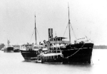 petchburi bremen at anchor. click for hires 740kbyte image