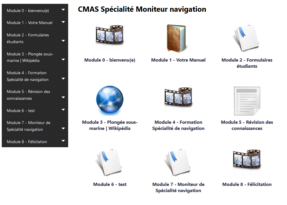 Devenir niveau spécialite navigation CMAS en plongée Devenir niveau spécialite navigation CMAS en plongée