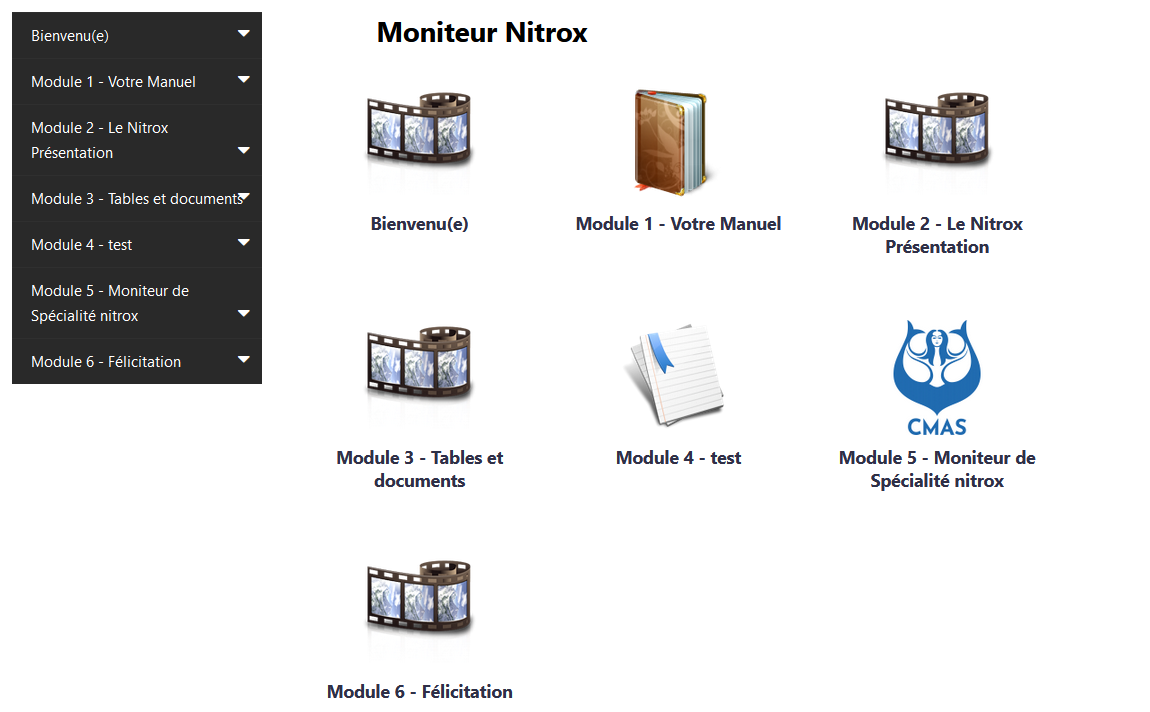 Moniteur de spécialité nitrox CMAS
